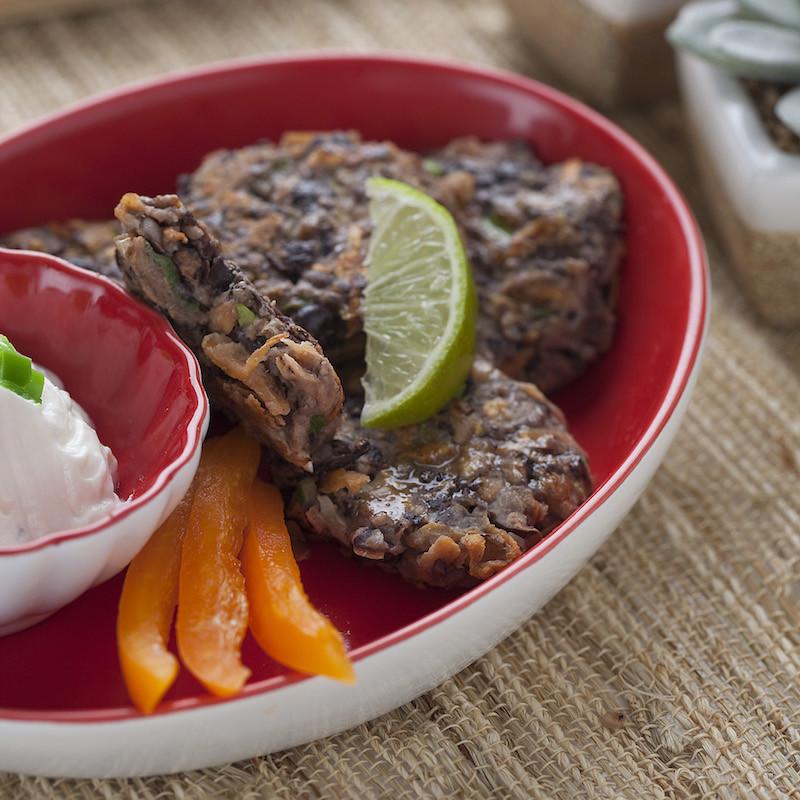 Spicy Black Bean Cakes