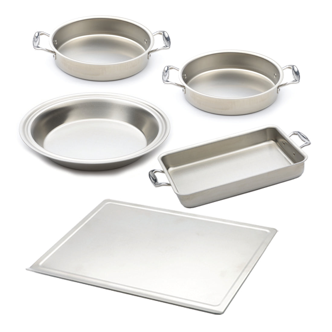 5 Piece Multi Ply Stainless Steel Bakeware – WaterlessCookware