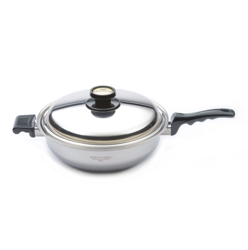 Big Wok High Quality Party Glass Cover Chinese Cooking Pot Wooden Handle  Medical Stone Frying Kitchen
