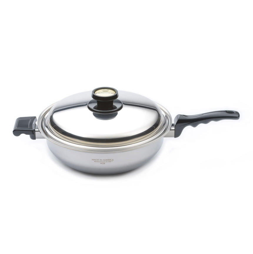 5 Quart Stainless Steel Wok