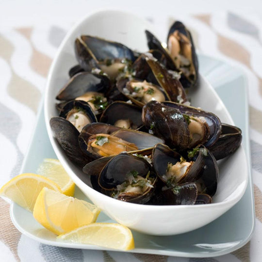 Mussels with White Wine-Herb Broth