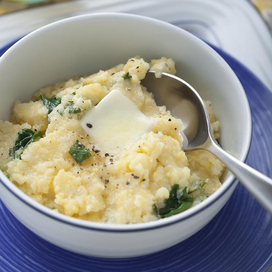 Spinach and Onion Polenta