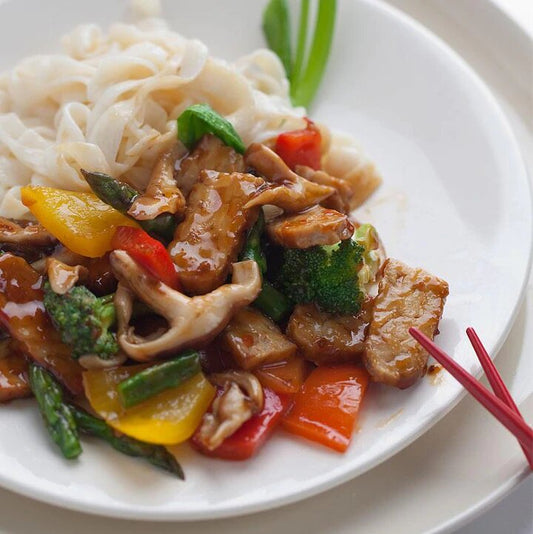 Shiitake & Seitan Stir-Fry