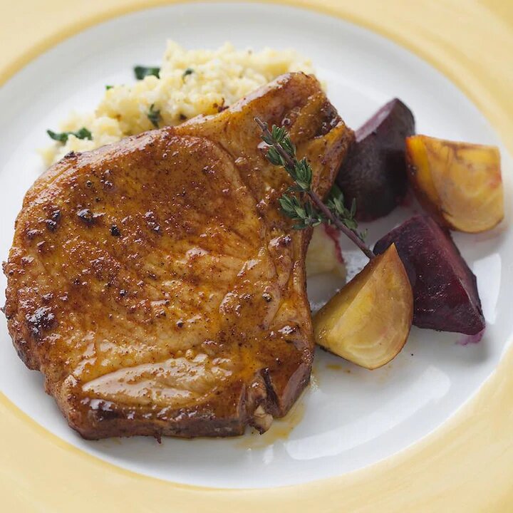 Achiote-Rubbed Pork Chops