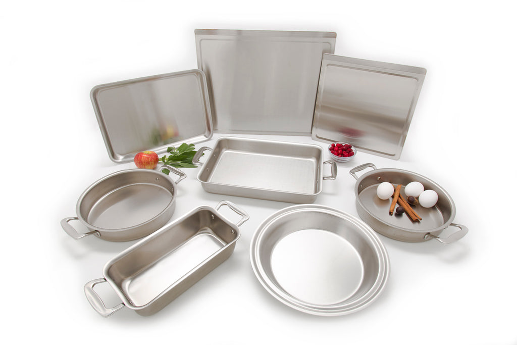 3 Piece Multi Ply Stainless Steel Bakeware – WaterlessCookware
