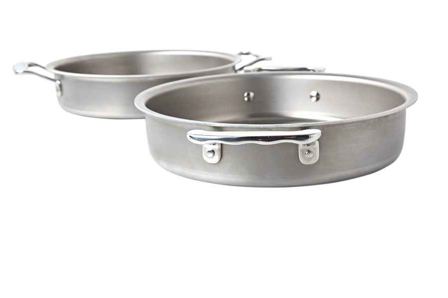 3PCS Round Baking Cake Pan Set, 8 Inch Stainless Steel Non Toxic & Heavy  Duty