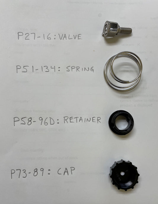 P27-16K  -- Spring Kit for Vapor Valve 1 - WaterlessCookware